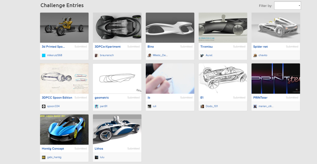 Local Motors 3D Printed Car design challenge