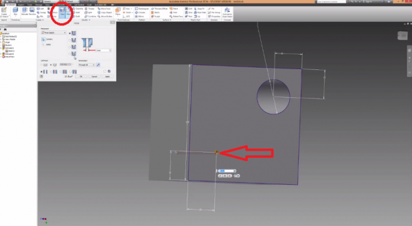 autodesk inventor 2015 cannot define holes