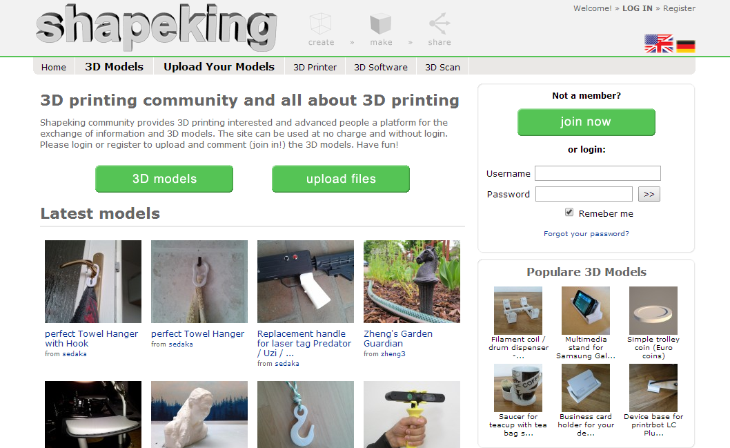 2014-08-21 14_14_07-SHAPEKING - 3D printable Models and all about 3D Print