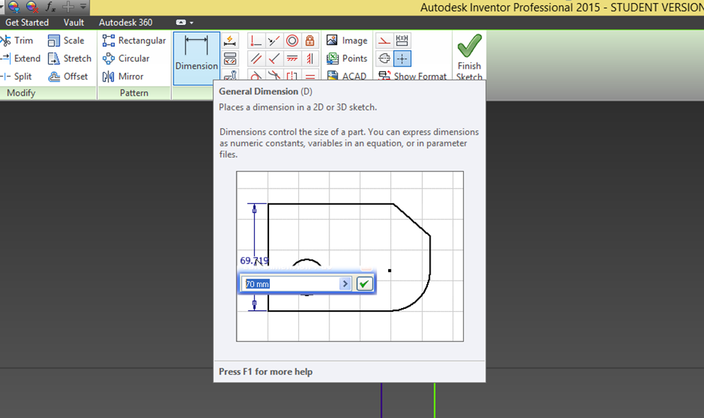 SOLVED: Create a solid model and technical drawing using Autodesk Inventor.  Draw in scale 1:1.