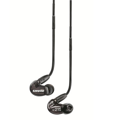 Shure SE215-K Sound Isolating Earphones with Single Dynamic MicroDriver