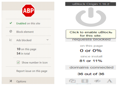 ublock origin vs adblock ultimate