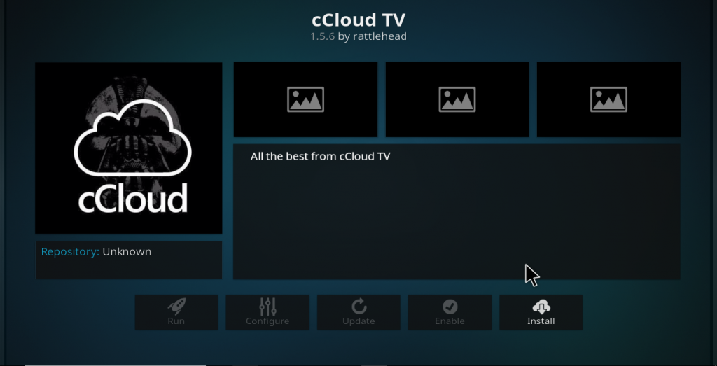 cCloud TV Kodi Add-on