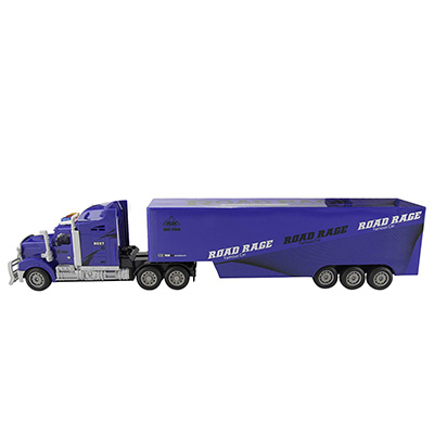 RC Blue Semi Truck with Trailer