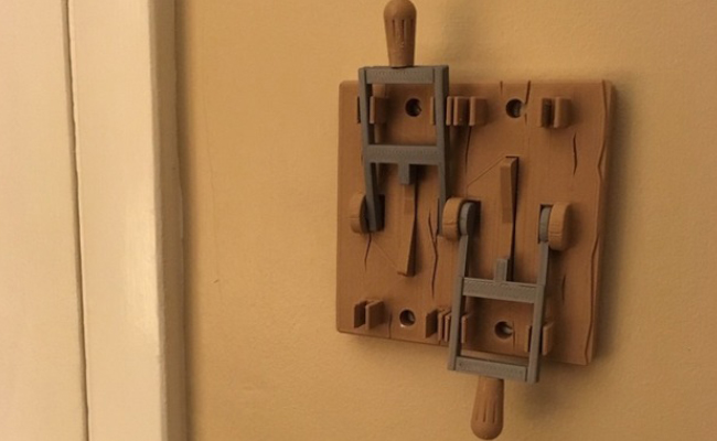 Frankenstein Light Switch Plate with 2 Switches!