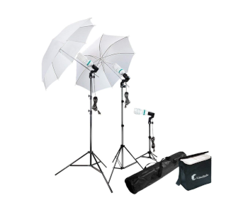 LimoStudio 600W Photography Umbrella Lighting Kit
