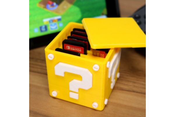 Question block case for Switch cartridges