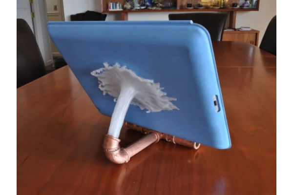 Splashy iPad stand