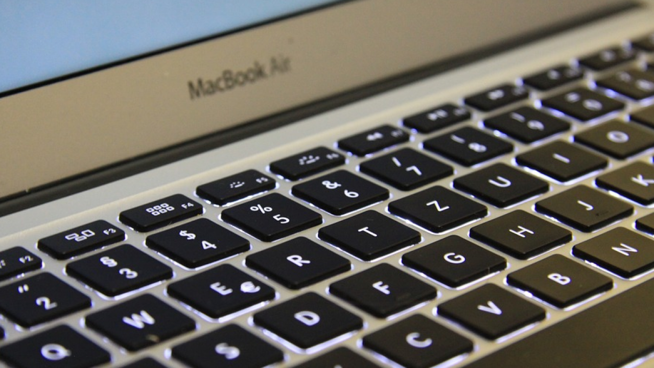 laptop with iluminated keyboard