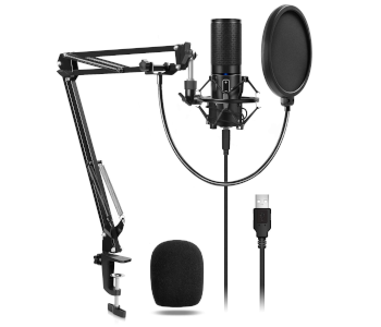 Affordable USB Podcast Microphone Kit by TONOR