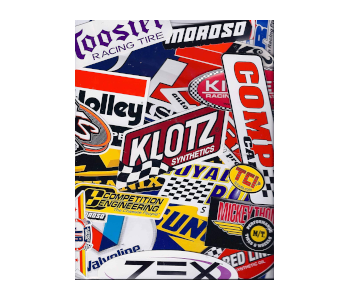 Assorted 25 Piece Racing Decal Sticker Pack