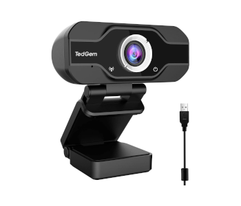 TedGem 1080P PC Webcam w/ Microphone