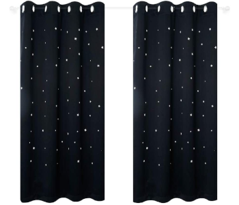 Anjee Kids Room Curtains with Laser Cutting Stars
