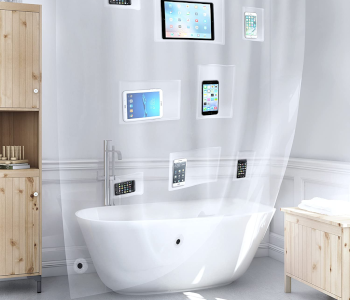 Better than Bubbles Tech-Friendly Shower Curtain