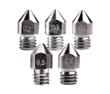 set of five nozzles from Creality