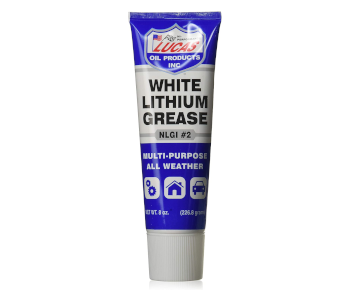 single tube of white lithium grease