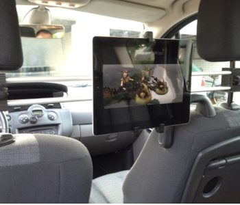 Backseat iPad mount
