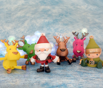Articulated Christmas toys
